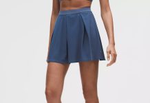 【折后低至$29 包邮】Lululemon Angled-Pleat 高腰女士运动百褶裙 多色选
