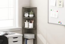 【折后低至$37.01 包邮】Furinno PASIR 五层转角落地开放式置物架 多色选