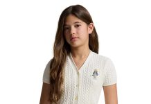 这件好看!大码成人可穿!【折后$45 包邮】Polo Ralph Lauren Polo Bear 女大童针织开衫