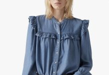 【折后$17.93 Prime包邮】Levi’s 女士时尚荷叶边上衣!