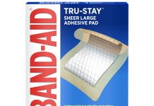 【折后$2.18 Prime包邮】Band-Aid Tru-Stay 邦迪大号透气伤口贴 10片装!