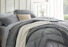 【折后$20.79 Prime包邮】Bedsure 双面简约床上用品7件套 Queen Size!