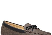 断码捡漏就今天!【折后$46 包邮】MICHAEL Michael Kors Juliette 女士真皮蝴蝶结乐福鞋