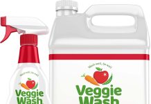 小编家同款!这价格太好了!【折后$15.99 Prime包邮】Veggie Wash果蔬清洁剂473ml+1 Gallon refill