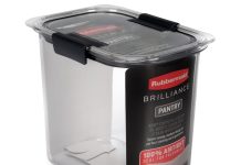 【折后$11.99 Prime包邮】Rubbermaid Brilliance 密封储物罐
