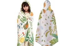 【折后$9.99 Prime包邮】儿童六层纱布连帽浴巾