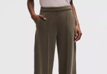 【折后$89 包邮】Lululemon Softstreme Pintuck时尚高腰阔腿裤 多色选