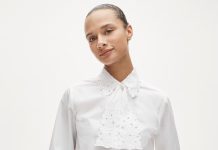 1折!【折后$12.5 包邮】J.Crew 女士镂空飘带领衬衫!