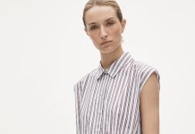 【折后$12.5 包邮】J.Crew 女士条纹棉府绸短款盖肩袖衬衫连衣裙!