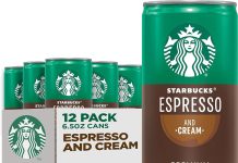 【折后$16.98 Prime包邮】Starbucks Espresso & Cream 浓郁奶油浓缩咖啡 12罐装