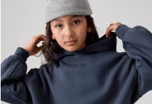 S码捡漏!【折后$7.65 包邮】Gap 儿童宽松Logo连帽卫衣