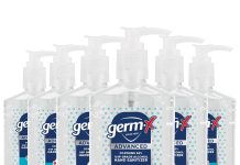 家庭常备!【折后$11.88 Prime包邮】Germ-X Advanced 70%酒精免洗洗手液 8oz×6瓶