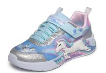 断码捡漏!【折后$24.99 Prime包邮】Skechers S-Lights Unicorn Chaser 女童独角兽彩虹闪灯运动鞋