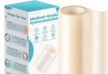 【折后$4.49 Prime包邮】医用级水胶体敷料卷 4×3.3英尺