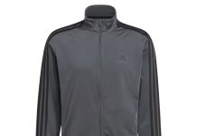 【折后低至$13 包邮】adidas Essentials 男士三条纹运动夹克 两色选