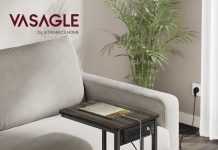 【折后$19.99 Prime包邮】VASAGLE 适用收纳边桌!
