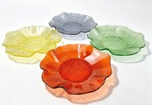 【折后$11.76 Prime包邮】花瓣造型水果盘 4件套