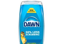 划算!【折后$7.97 Prime包邮】 Dawn EZ-Squeeze Ultra 原味浓缩洗洁精 22fl oz*3瓶!