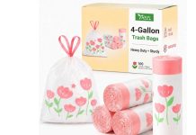 【折后$5.99 Prime包邮】4加仑抽绳垃圾袋