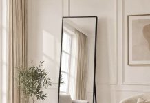 【折后$33.98 包邮】Sweetcrispy 简约全身镜 55″x15″ !