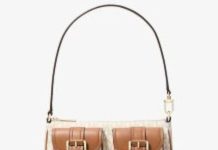 史低!【折后$44.5 包邮】MICHAEL Michael Kors Zoe 小号标志印花包