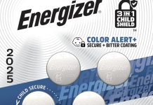 超值!【折后$2.99 Prime包邮】 Energizer 2025纽扣电池4粒装!