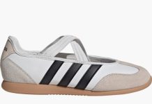 韩版!小韩火到没朋友!【折后$54.97】adidas Barreda 女士玛丽珍平底鞋