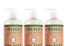 【折后$8.65 Prime包邮】Mrs. Meyer’s 梅耶夫人天竺葵香氛护手液 12.5oz*3瓶装