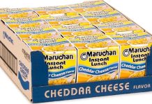 【折后$5.76 Prime包邮】Maruchan 芝士味杯装拉面 12杯装