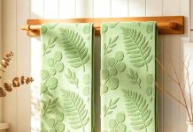 【折后$7.44 Prime包邮】叶子造型柔肤手巾 2条