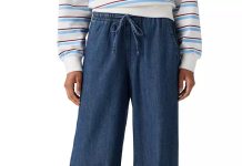 【折后$39.99 包邮】Levi’s Essential 女士宽松阔腿裤 两色选