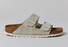 【折后$67.19 包邮】Birkenstock Arizona 女士麂皮双扣凉鞋