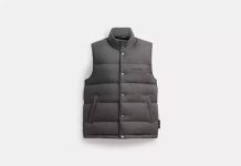 【折后$85.6 包邮】Coach 男士纯色羽绒马甲