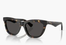 2.2折!【折后$70.67】Burberry 53mm 女士经典格纹设计猫眼太阳镜