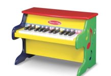 送人自用都超棒!【折后$29.24 Prime包邮】Melissa & Doug 25键儿童启蒙木质钢琴玩具