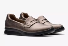 【折后$29.99 包邮】Clarks Ellowyn Penny 女士复古古铜色乐福鞋