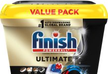 【折后$16.48 Prime包邮】Finish Ultimate 强效洗碗机洗涤凝珠 76颗