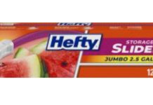 【折后$3.11 Prime包邮】Hefty Slider Jumbo 2.5加仑超大号密封收纳袋 12只装