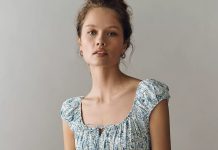 【折后$14.97】By Anthropologie 压褶全棉迷你连衣裙
