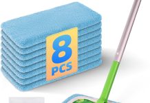 【折后$6.49 Prime包邮】Swiffer兼容可重复使用拖把布 8片装
