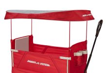 【折后$76.99 包邮】Radio Flyer 3合1儿童带UV遮阳篷双人折叠手拉车