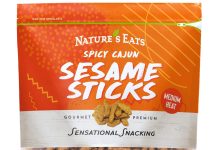 越嚼越香!【折后$6.98 Prime包邮】Nature’s Eats Cajun卡真风味香辣芝麻脆条 16oz×12包