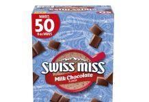 好喝!【折后$6.51 Prime包邮】Swiss Miss 瑞士小姐牛奶巧克力热可可粉 1.38oz×50包