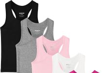 【折后$8.99 Prime包邮】女童纯棉工字背心 5件装