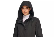 XS码捡漏!【折后$39.96 包邮】Calvin Klein 女士连帽保暖外套 两色选