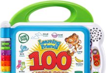 【折后$11.99 Prime包邮】LeapFrog Learning Friends 100 Words 双语启蒙单词互动书
