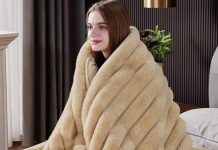 Prime会员专属价!【折后$18.94 Prime包邮】仿兔毛双面加厚毛毯 60″X80″