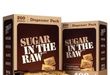 【折后$8.79 Prime包邮】Sugar In The Raw 天然粗蔗糖小包装 200包×2盒共400包