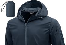 【折后$12.99 Prime包邮】男士轻量防水防风可收纳户外夹克