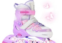 【折后$28.79 Prime包邮】儿童带灯时尚轮滑鞋!